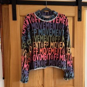 FP Movement by Free People Multicolor Graphic Sweatshirt